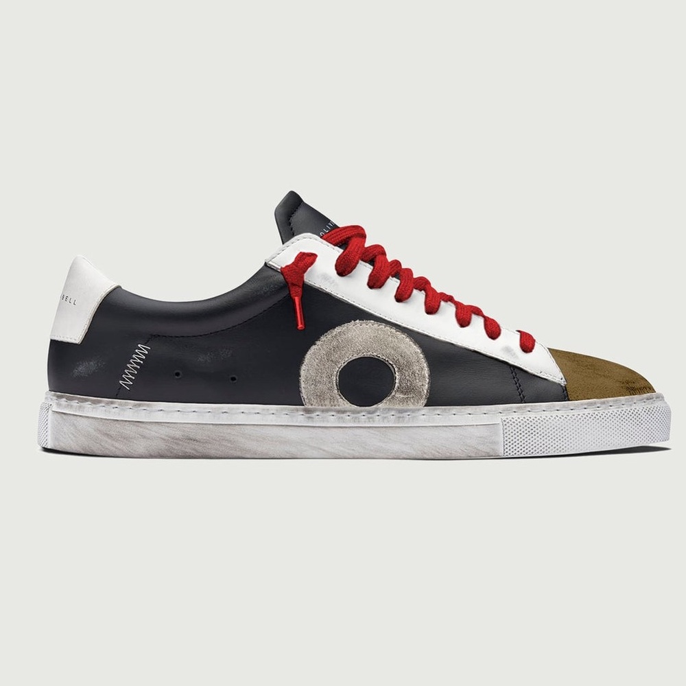 Oliver Cabell Low Top 1 Metropolis Leather Suede Distressed Sneakers EUC Size 37